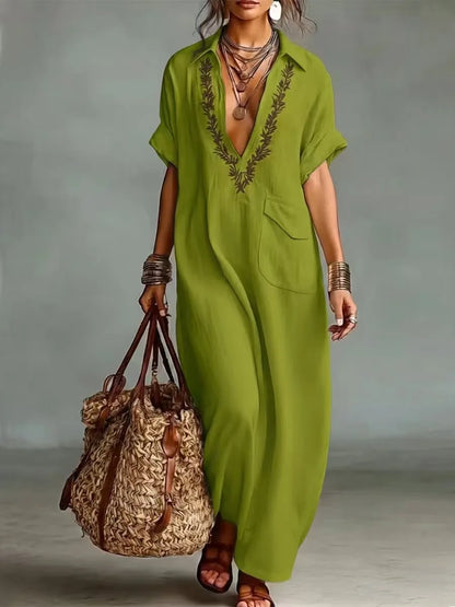 Vestido Maxi Bohemio Estampado Floral | Estilo Verano para Mujer