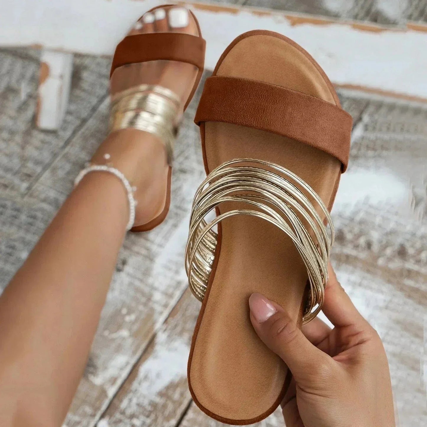 Sandalias ortopédicas con plataforma cómoda para mujer - fresco y elegante