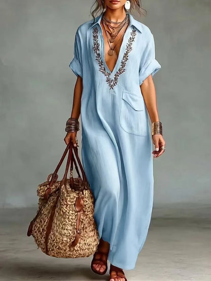 Vestido Maxi Bohemio Estampado Floral | Estilo Verano para Mujer