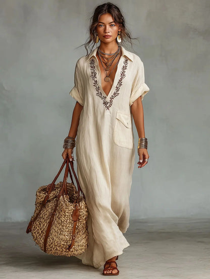 Vestido Maxi Bohemio Estampado Floral | Estilo Verano para Mujer