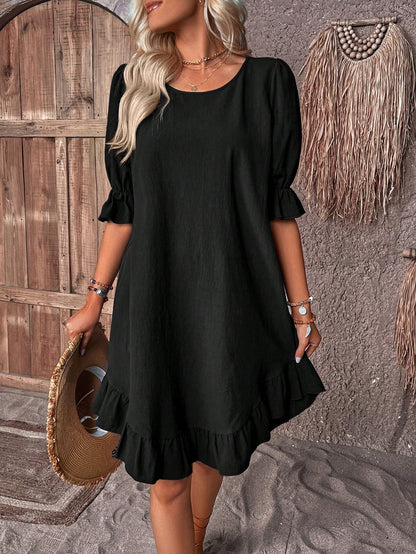 Vestido De Punto Elegante Con Diseño Femenino