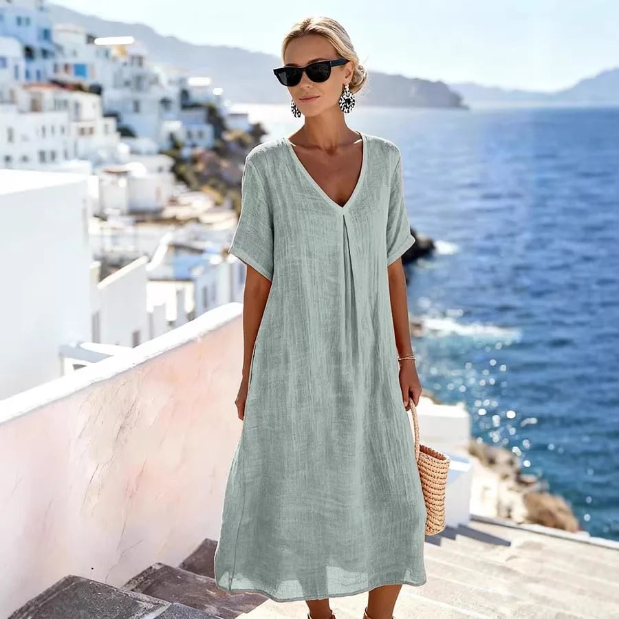 Vestido Largo Holgado | Estilo Casual y Cómodo para Mujer