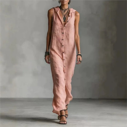 Vestido Midi Elegancamiseta y Casual con Escote en V | Estilo Verano