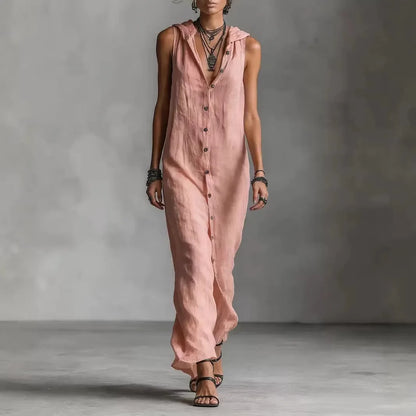 Vestido Midi Elegancamiseta y Casual con Escote en V | Estilo Verano