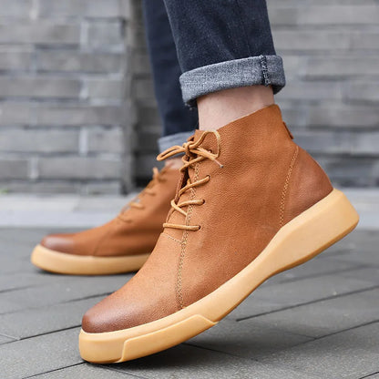Zapatos elegantes de cuero para hombre con acabado refinado y estilo atemporal, ideales para looks formales