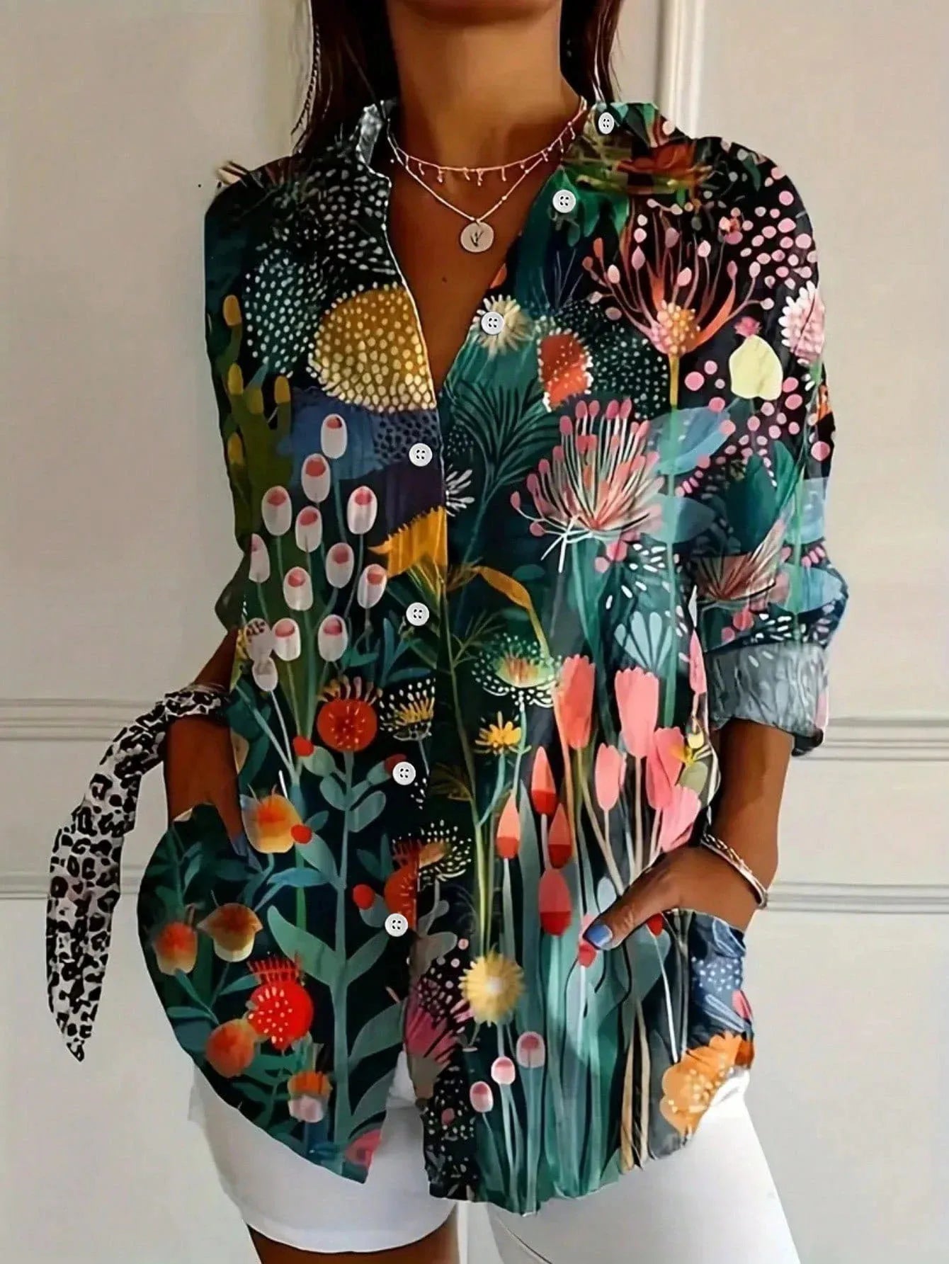 Blusa Colorida Con Estampado Juguetón Para Mujer - Alegría Y Estilo
