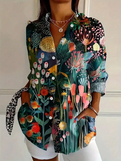 Blusa Colorida Con Estampado Juguetón Para Mujer - Alegría Y Estilo