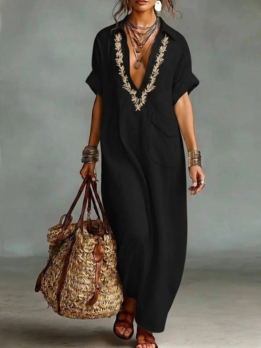 Vestido Maxi Bohemio Estampado Floral | Estilo Verano para Mujer