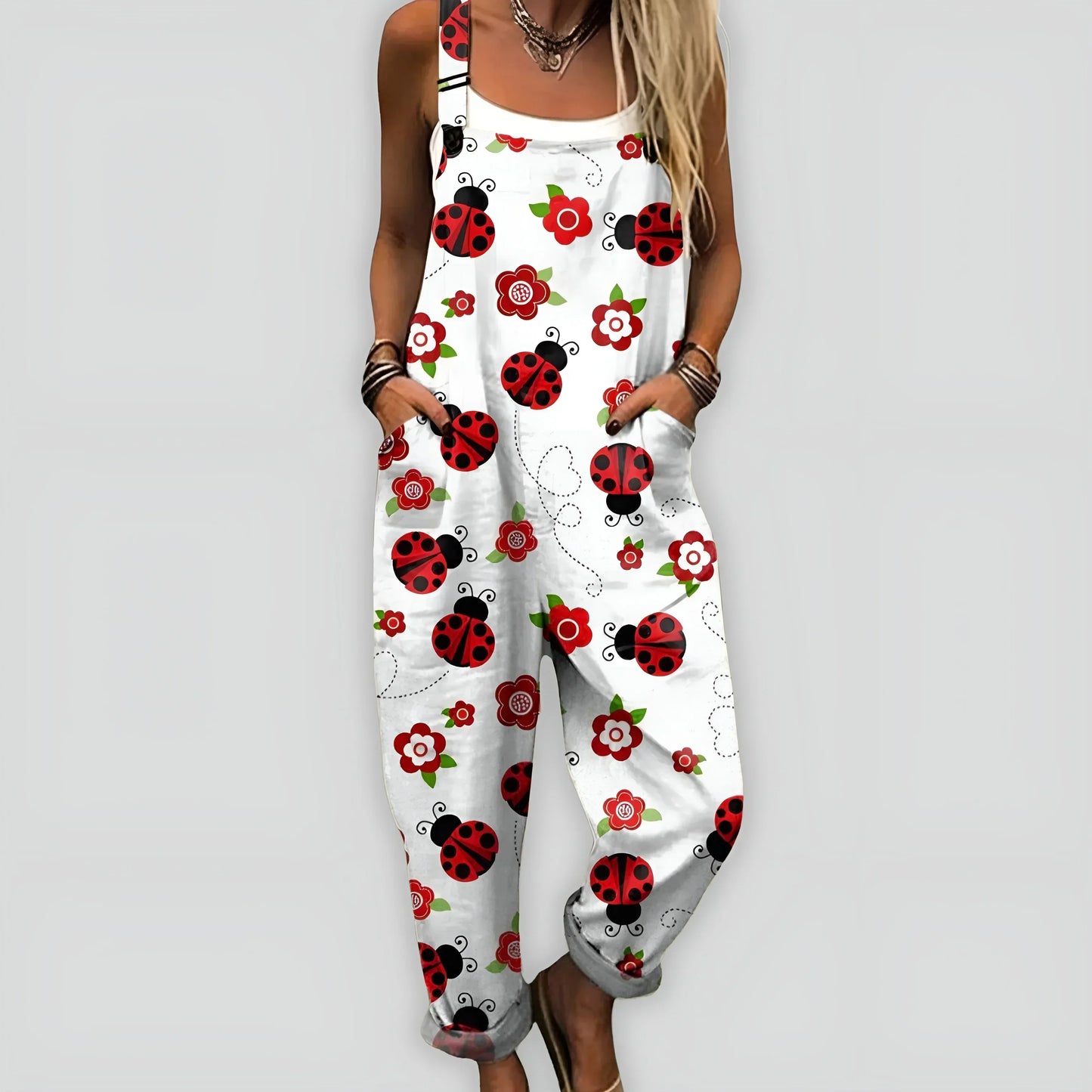 Jumpsuit mujer cómodo suelto elegante primavera-verano
