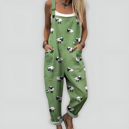 Jumpsuit mujer cómodo suelto elegante primavera-verano