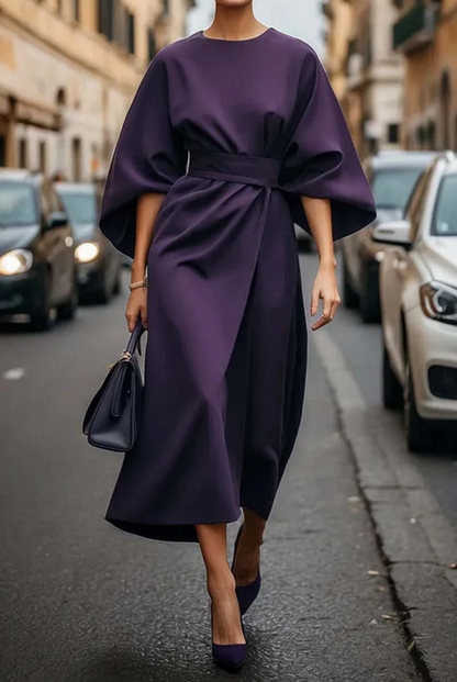 Tessa | Vestido de noche largo maxi con cinturón