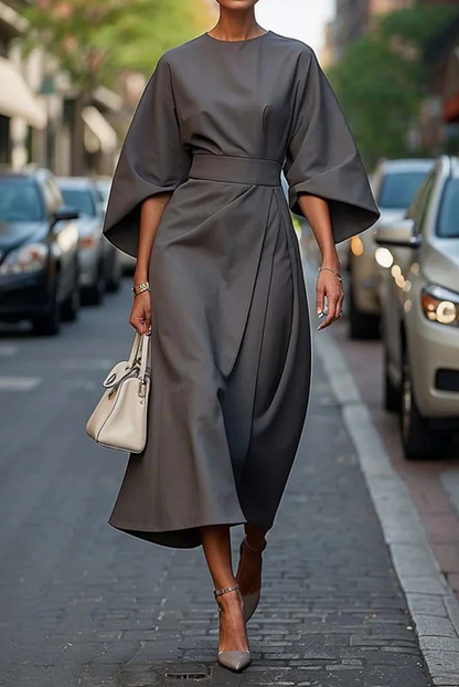 Tessa | Vestido de noche largo maxi con cinturón