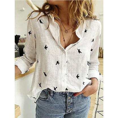 Blusa de Lino con Botones | Algodón Natural