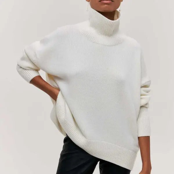 Katrielle | Jersey de Punto con Cuello Alto para Mujer de Otoño Elegante y Cálido