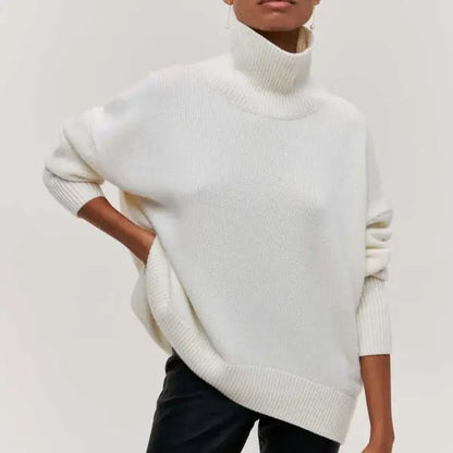 Katrielle | Jersey de Punto con Cuello Alto para Mujer de Otoño Elegante y Cálido