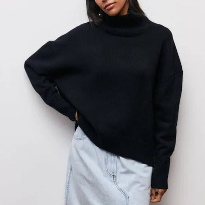 Katrielle | Jersey de Punto con Cuello Alto para Mujer de Otoño Elegante y Cálido