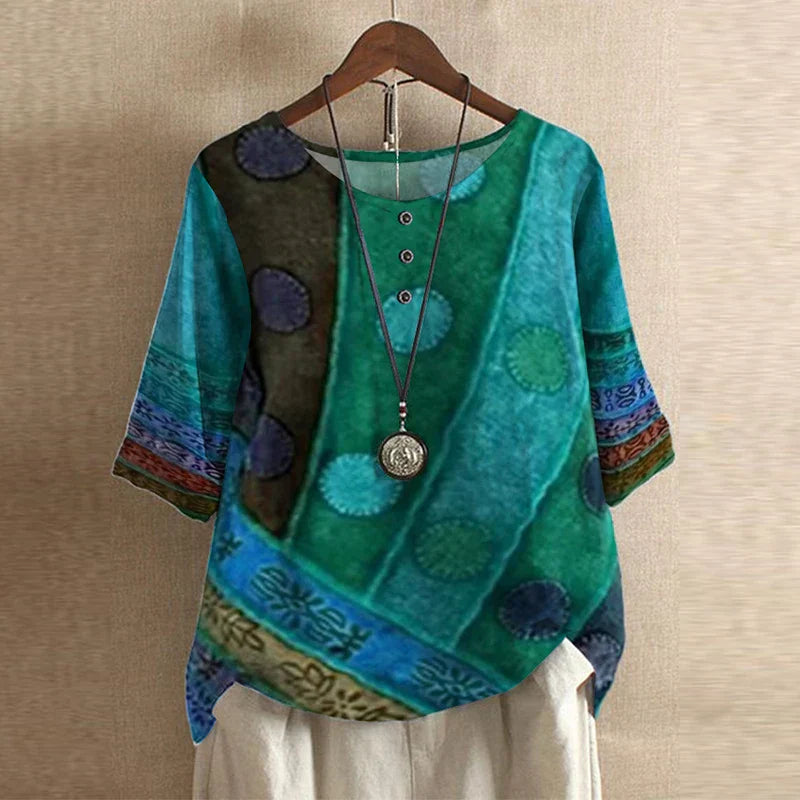 Blusa retro con diseño vintage - femenina y con estilo único