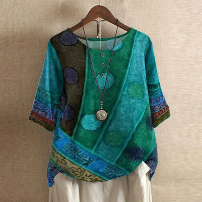 Blusa retro con diseño vintage - femenina y con estilo único
