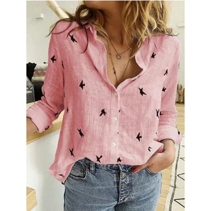 Blusa de Lino con Botones | Algodón Natural