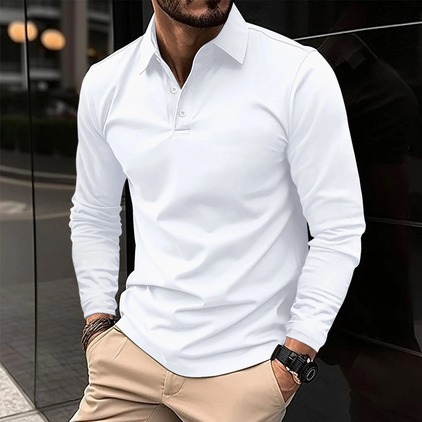 Camisa polo clásica hombre, sofisticada y confortable