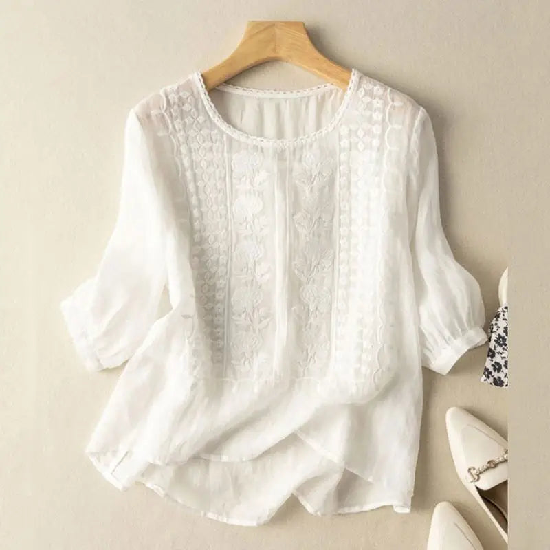 Blusa Relajada Floral Para Mujer - Estilo Desenfadado