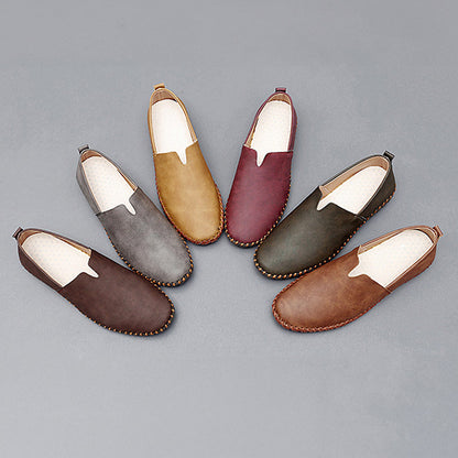 Zapatos tipo loafer de cuero para hombre con acabado premium, cómodos y estilizados