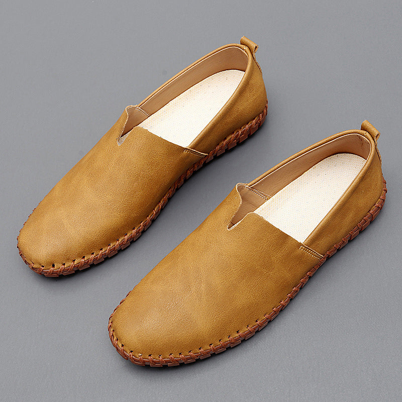 Zapatos tipo loafer de cuero para hombre con acabado premium, cómodos y estilizados