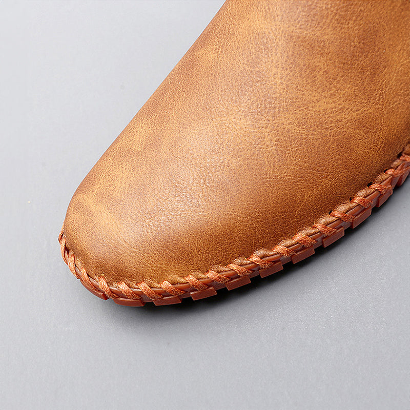 Zapatos tipo loafer de cuero para hombre con acabado premium, cómodos y estilizados