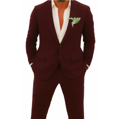 Traje de dos piezas para hombre, ligero y elegante para verano