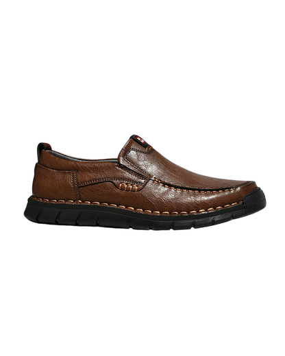 Zapatos de cuero sin cordones para hombre, elegantes y prácticos
