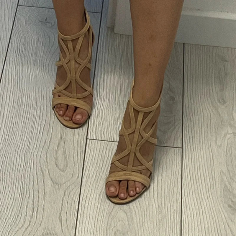 Anarosa | Sandalias de tacón gladiadoras para mujer