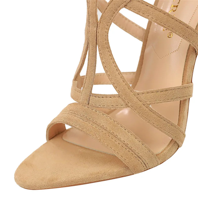 Anarosa | Sandalias de tacón gladiadoras para mujer