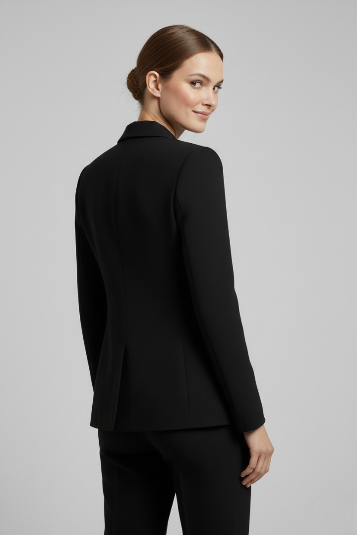 Blazer Doble Botonadura con Detalles Botones Dorados | Mujer Formal