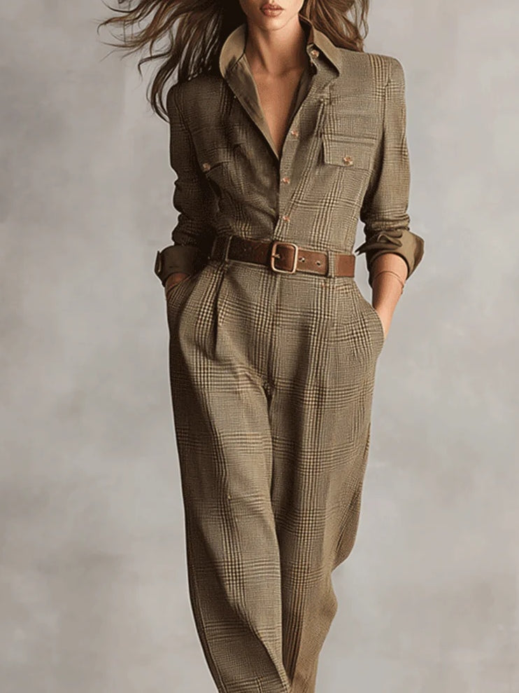 Romy | Enterizo Elegante Entallado con Cuello Redondo para Mujer