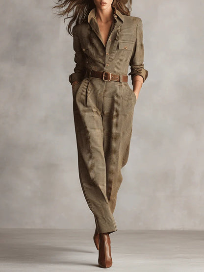 Romy | Enterizo Elegante Entallado con Cuello Redondo para Mujer