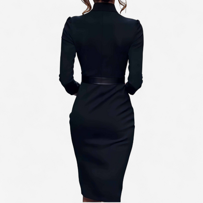 Abilene | Vestido Elegante con Cinturón para Mujer