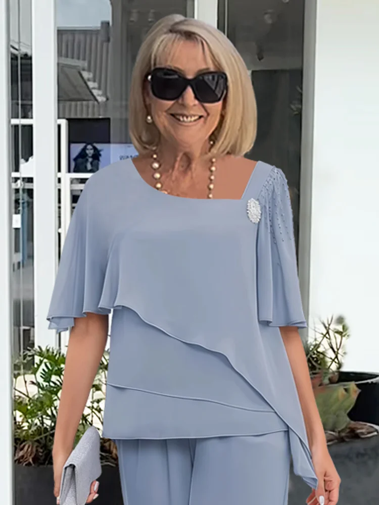 Conjunto de Dos Piezas con Pantalones de Lino | Estilo Elegante