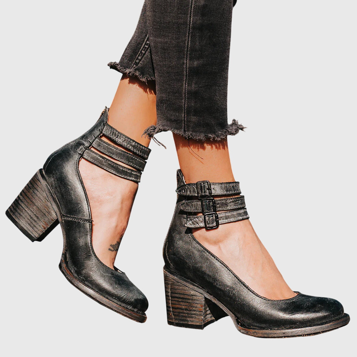Sandalias elegantes y cómodas para mujer con suela ergonómica y tiras ajustables