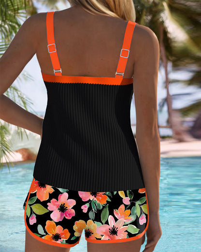 Conjunto de tankini elegante de dos piezas