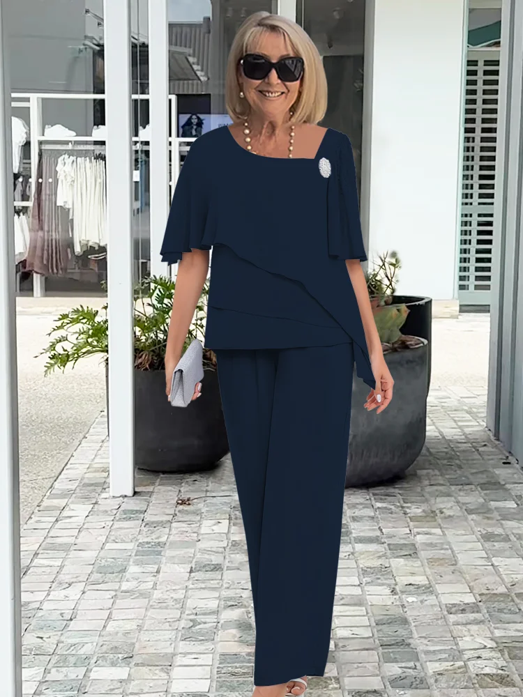 Conjunto de Dos Piezas con Pantalones de Lino | Estilo Elegante
