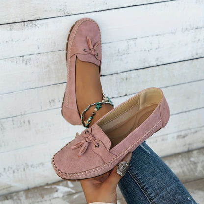 Mocasines con borlas para mujer, estilo elegante y cómodo