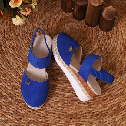 Sandalias elegantes y cómodas con suela ligera para mujer, versátiles para verano o diario