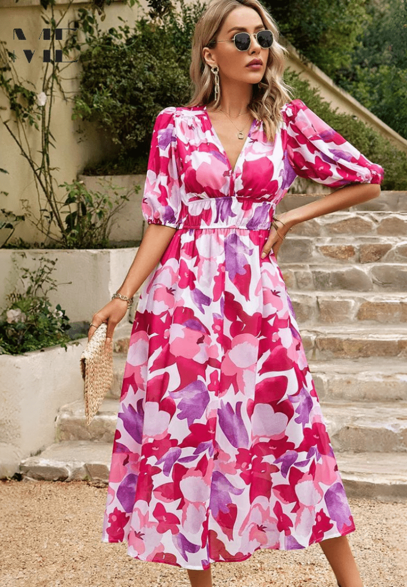 Vestido elegante para mujer, ligero y sofisticado para fiesta u oficina