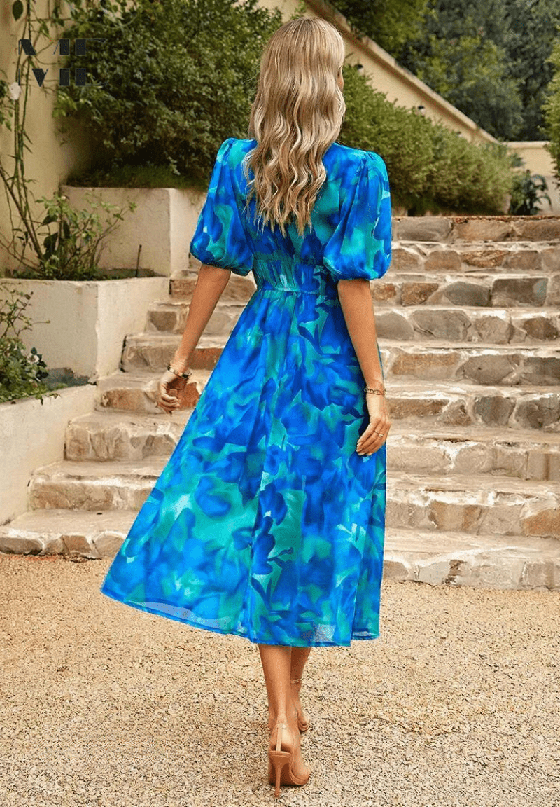Vestido elegante para mujer, ligero y sofisticado para fiesta u oficina
