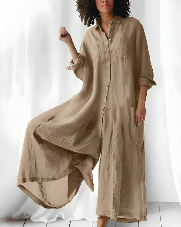 Mono camisero ancho de estilo relajado
