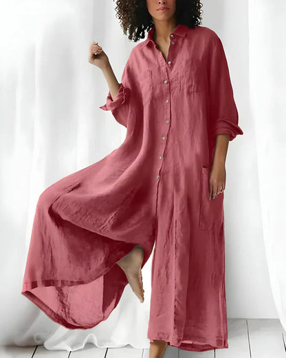 Mono camisero ancho de estilo relajado