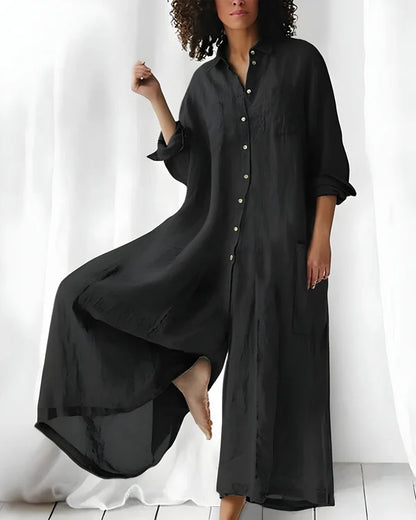 Mono camisero ancho de estilo relajado