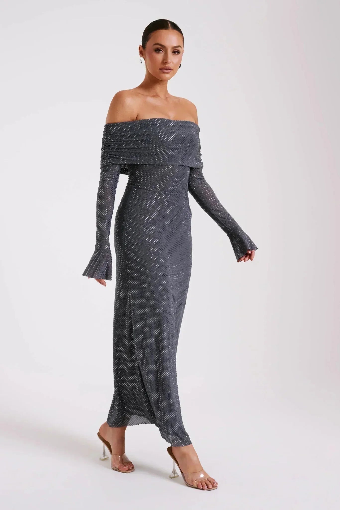 Vestido de lentejuelas para mujer, elegante y brillante para fiesta o gala