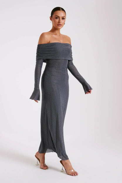 Vestido de lentejuelas para mujer, elegante y brillante para fiesta o gala