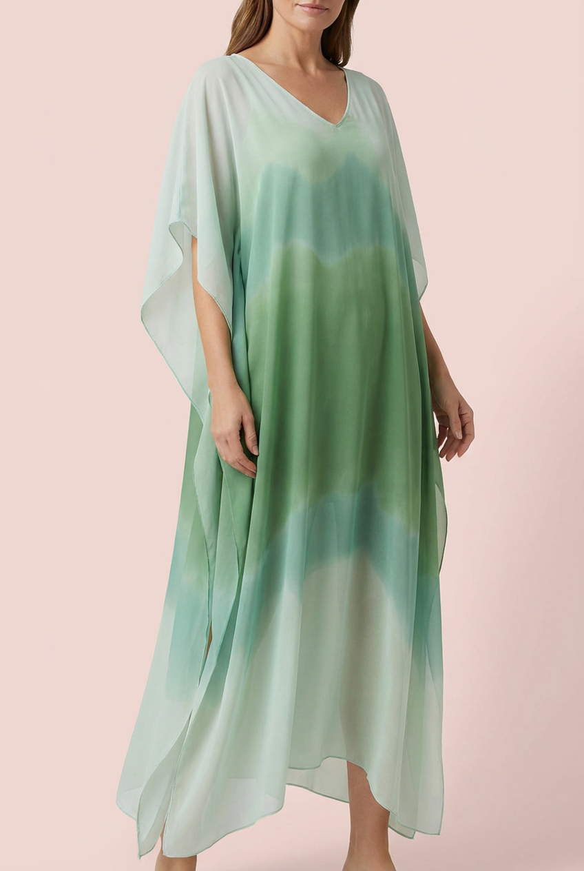 Vestido midi elegante y colorido para mujer, ligero y chic para fiesta o verano